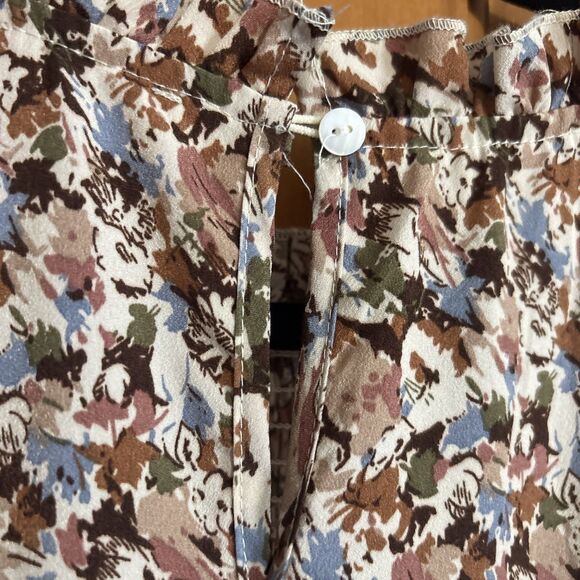 Hayden Los Angeles Dress Womens 3XL Floral Smocked Maxi Boho Plus Size Cottage - Picture 6 of 8